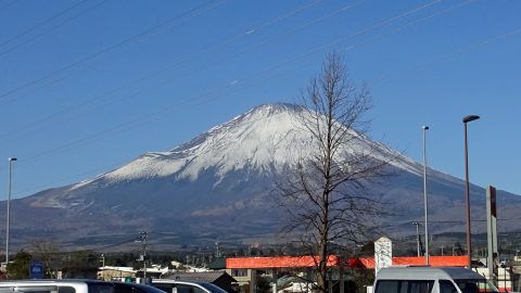 道の駅からの富士山