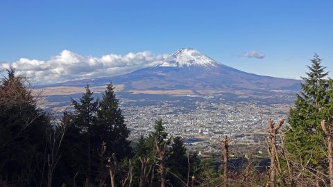 乙女峠展望台からの富士山
