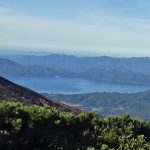 笹森山山頂からの秋田駒ヶ岳と田沢湖