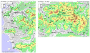 歩行時間図　葉山西部および西部　2024年