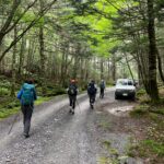 まず太平山荘登山口（藪沢重幸新道）へ