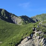 雄大な塩見岳への登り